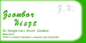 zsombor wiszt business card